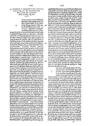 M. Terentij Varronis De lingua latina libri tres Quartus. Quintus. Sextus