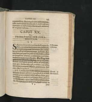 Caput XX. De Probatione Per Iuramentum.