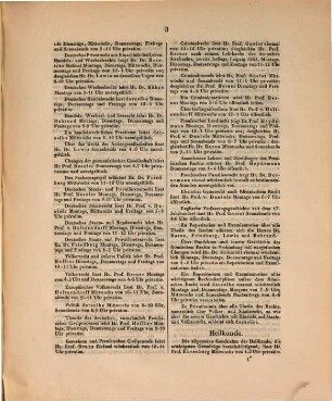 Verzeichnis der Vorlesungen. 1865, SH