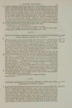 LXX. Commutatio mancipiorum inter Theodradam Abbatissam monasterii sanctae Mariae Argentogilensis & Einhardum Abbatem.