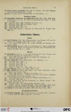 Altfürstliche Häuser (Nr. 401-554)