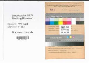 Entnazifizierung Heinrich Brauwers , geb. 30.09.1919 (Polizeibeamter)