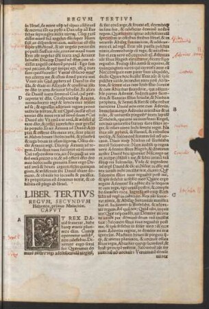 Liber Tertius Regum, Secundum Hebraeos, primus Malachim.