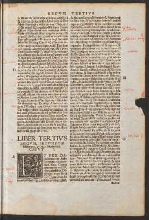 Liber Tertius Regum, Secundum Hebraeos, primus Malachim.