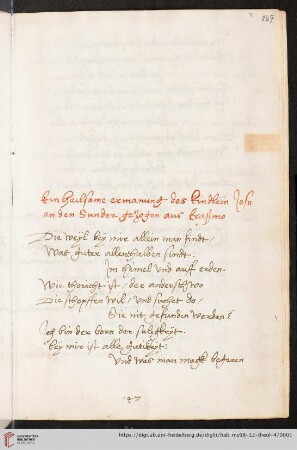 Gedicht Albrecht Dürers, flankiert von weiteren : zusammengestellt von Hans VI. Imhoff