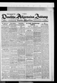 Deutsche allgemeine Zeitung, Abendblatt