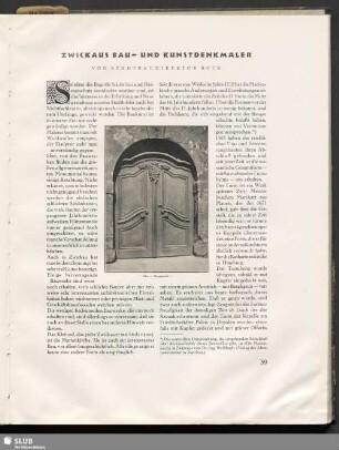 Zwickaus Bau- und Kunstdenkmäler