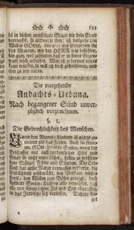 Die vierzehende Andachts-Uebung. Nach begangener Sünd unverzüglich vorzunehmen.