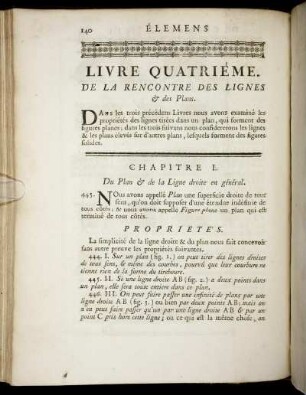 Livre Quartriéme. De la rencontre des Lignes des Plans.