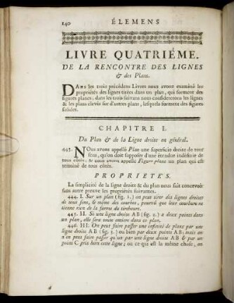 Livre Quartriéme. De la rencontre des Lignes des Plans.
