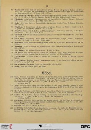 Möbel, Einrichtung (Nr. 216-331)