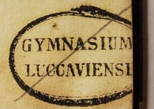 Autogramm / Gymnasium  [Gymnasium Luccaviense]