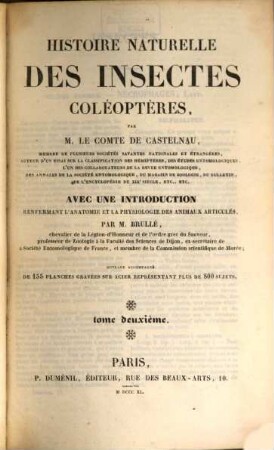 Coléoptères, Tome 2