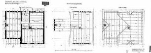 Erzingen (Baden): Empfangsgebäude Dachstock,Kehlgebälk,Sparrenlage