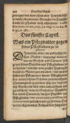 Das fünffte Capitl.