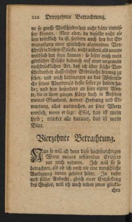 Vierzehnte Betrachtung
