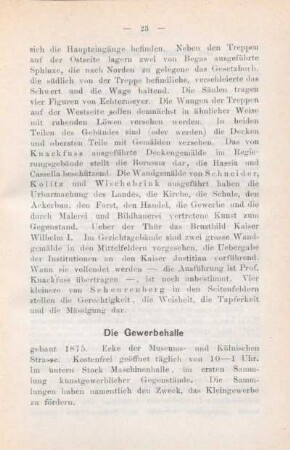Die Gewerbehalle.