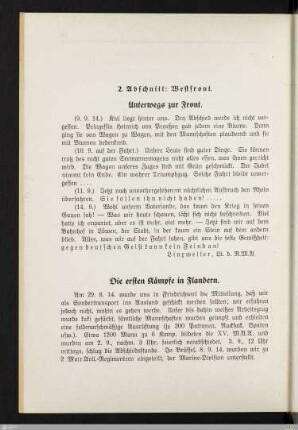 2. Abschnitt - Westfront