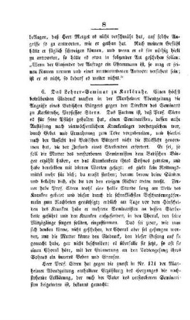 Das Lehrer-Seminar zu Karlsruhe