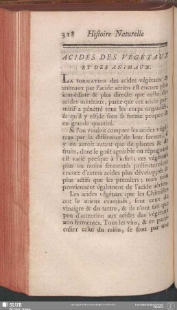 Acides Des Végétaux Et Des Animaux