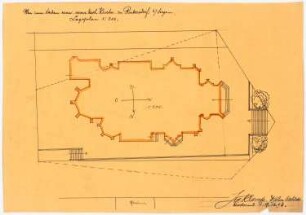 St. Laurentius, Rudersdorf bei Wilnsdorf: Lageplan (Variante) 1:200