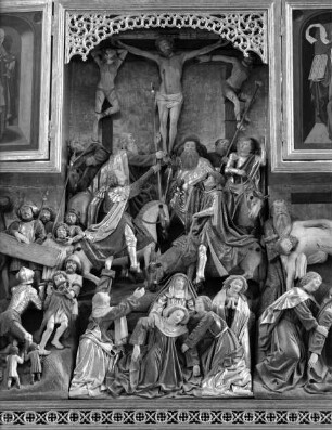 Hochaltar — Altar in geöffnetem Zustand — Szenen aus der Passion Christi