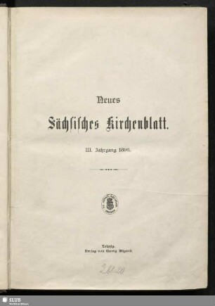 3.1896: Neues sächsisches Kirchenblatt