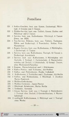 Porzellane (Nr. 221-8677)