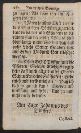 Am Tage Johannis des Täuffers.