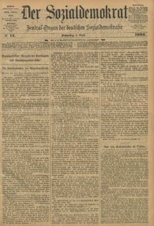 No 15. Donnerstag, 9. April 1885.