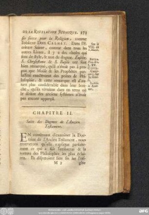 Chapitre II. Suite des Dogmes de l'Ancien Testament.