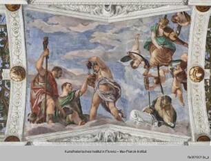 Villa Barbaro; Stanza di Bacco : Bacchus mit den Hirten