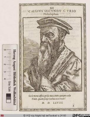 Bildnis Celio Secondo Curione (lat. Caelius Secundus Curio)