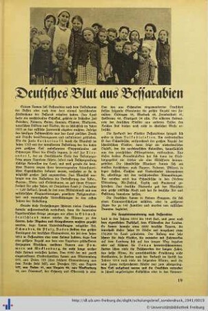 Deutsches Blut aus Bessarabien.