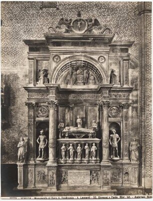 SS. Giovanni e Paolo, Venedig. Grabmal des Dogen A. Vendramin: Ansicht des Monuments