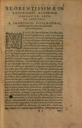 Francisci Titelmanni Hassellensis De Consideratione Dialectica Libri VI. : A docto quodam Dialectice viro multis in locis aucti multisq[ue] diminuti