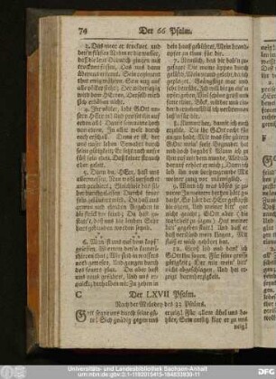 Der LXVII Psalm.