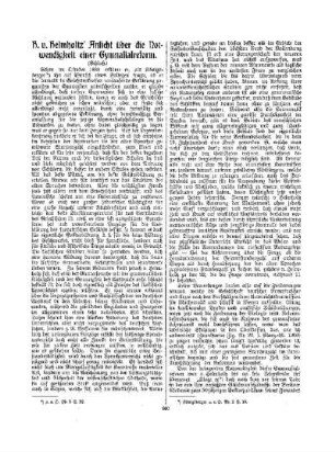 H. v. Helmholtz' Ansicht über die Notwendigkeit einer Gymnasialreform : (Schluß)