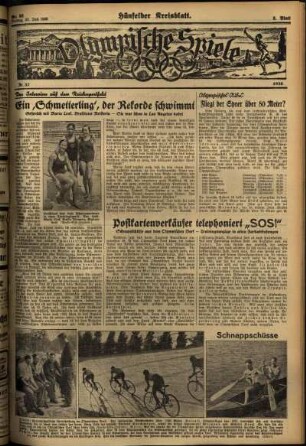 Dritte Ausgabe vom Freitag, den 31. Juli 1936.