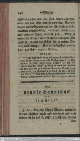Das neunte Hauptstück. von dem Feuer