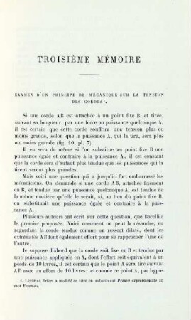 Troisième mémoire