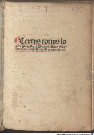 Textus abbreviatus totius logices Aristotelis