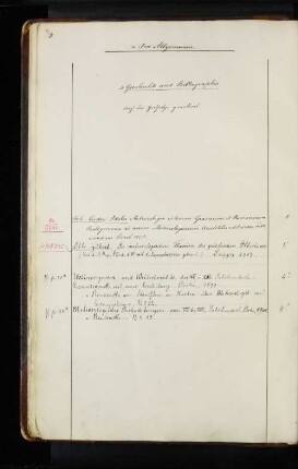 Geschichte und Bibliographie.