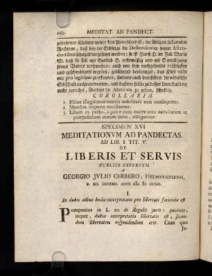 160-170, 16. De Liberis & Servis