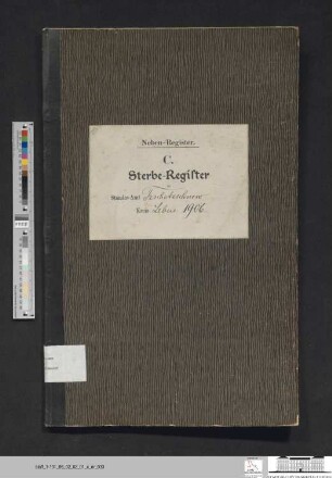 Sterberegister Güldendorf 1906