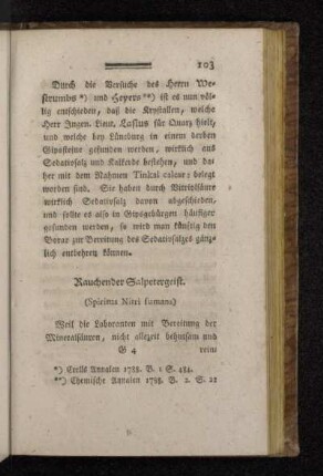Rauchender Salpetergeist. (Spiritus Nitri fumans)
