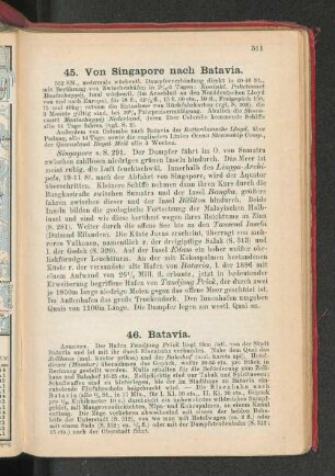 45. Von Singapore nach Batavia.