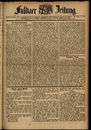 Ausgabe vom Freitag, den 24. April 1885.