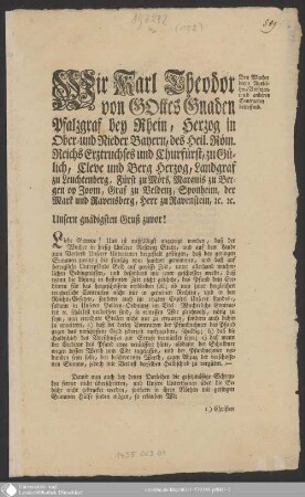 Den Wucher beym Ausleihen, Versetzen, und anderen Contracten betreffend
