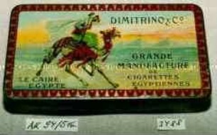 Alte Zigarettendose 100 Cigarettes Tin - Bazara - Juwel Dresden - Oriental